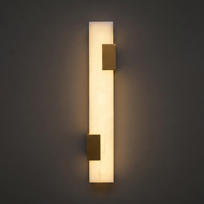 Skulpturale Alabaster-Wandleuchte