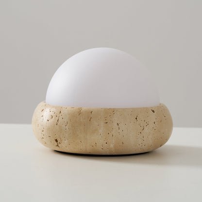 Orlando Wabi-Sabi-Travertin-Tischlampe