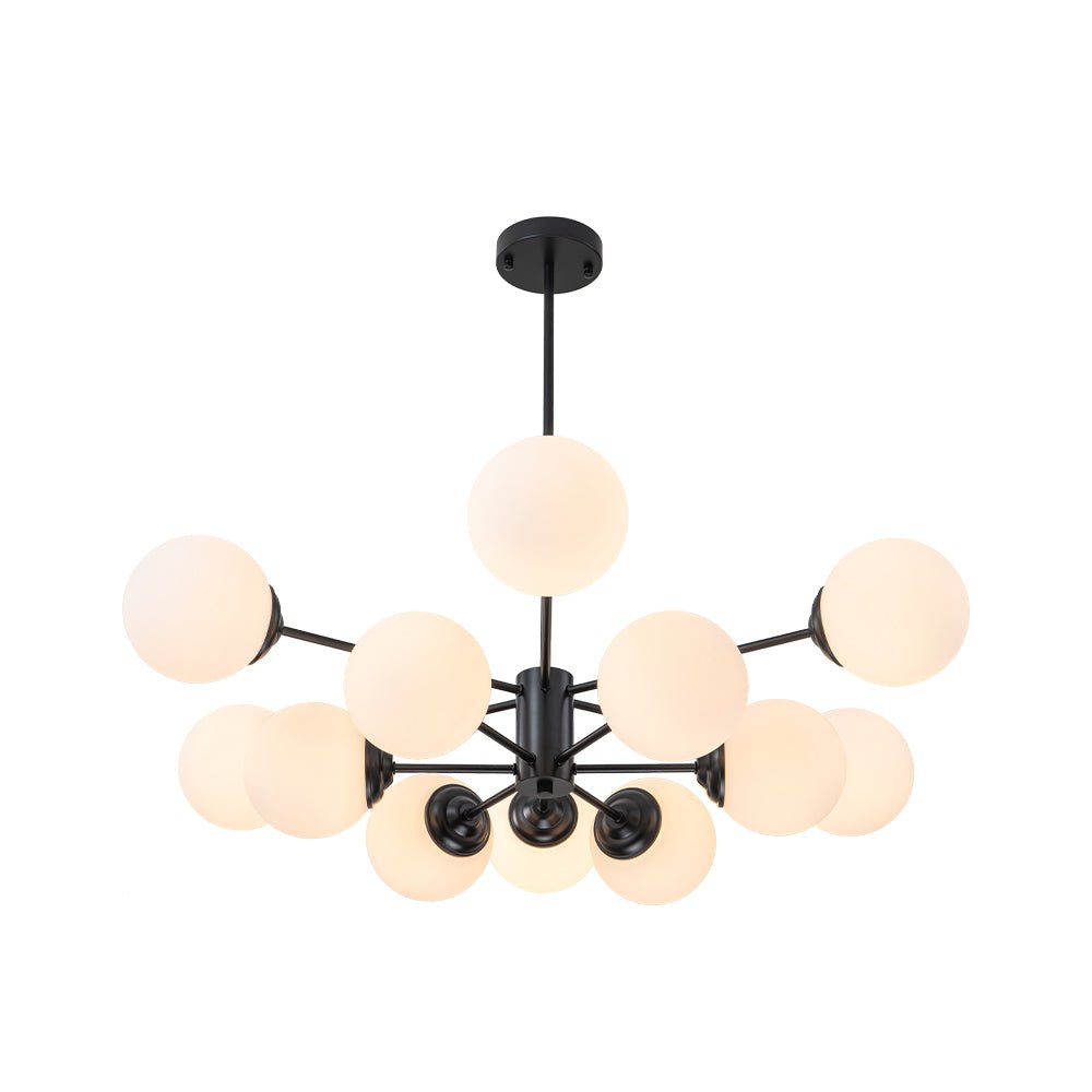 Sputnik-Opal-Kugelleuchter