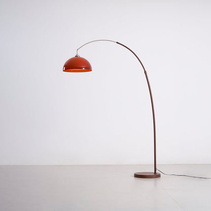 Halberon Bogen-Stehlampe aus Walnussholz