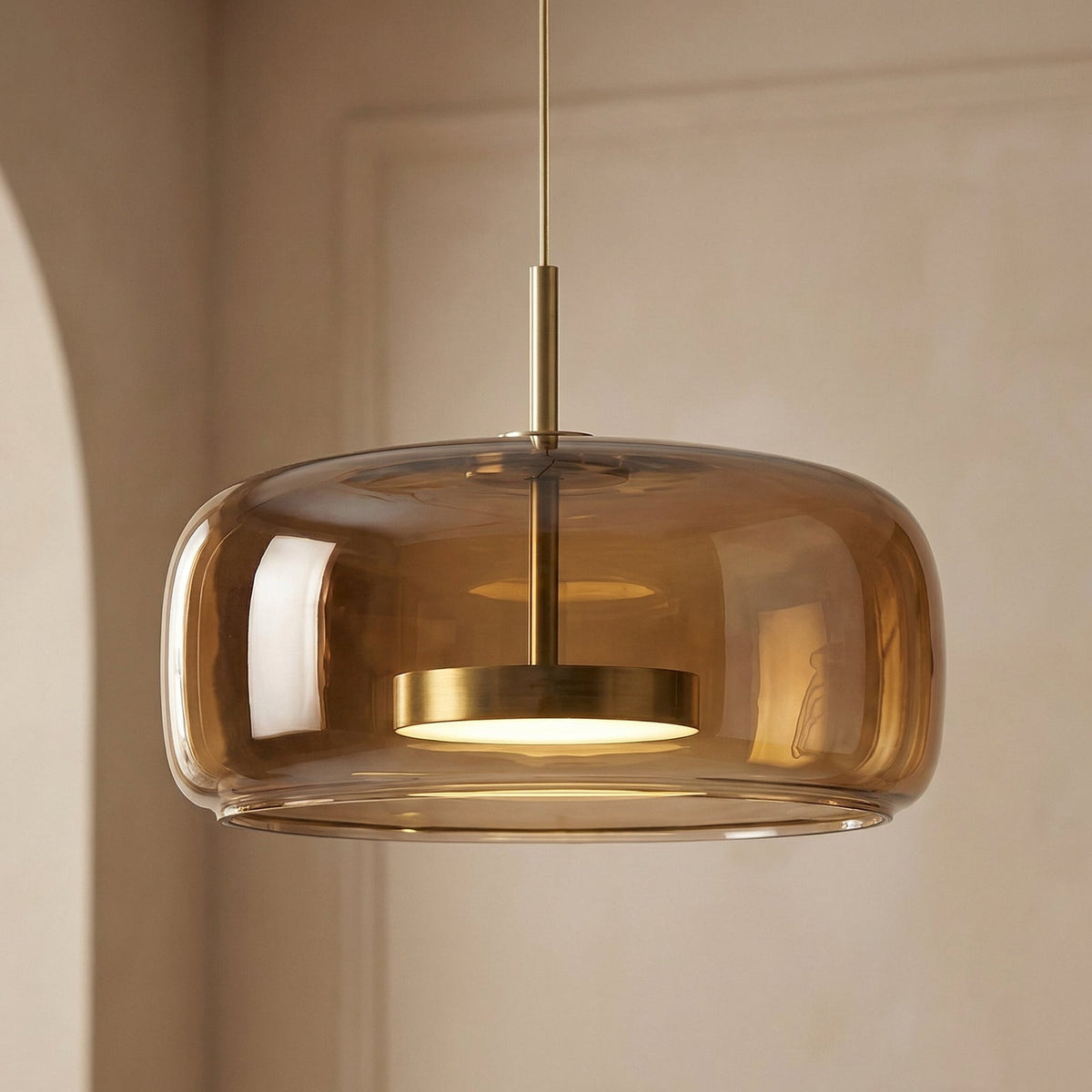 Getöntes Glas-Pendelleuchte Lumira Nordic