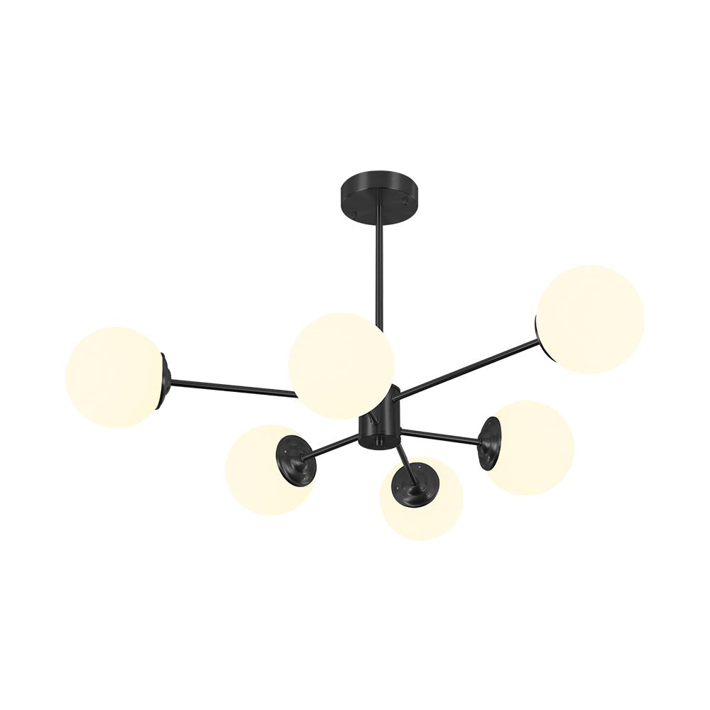 Sputnik-Opal-Kugelleuchter