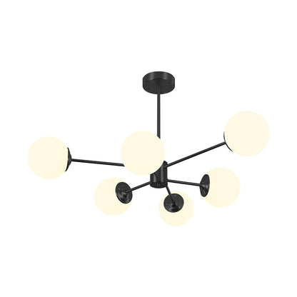 Sputnik-Opal-Kugelleuchter