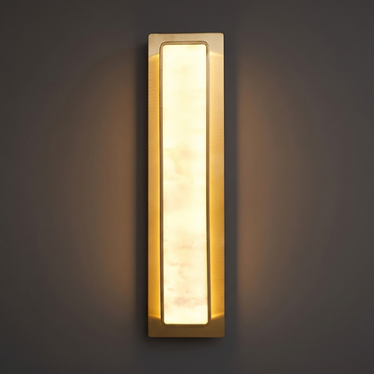 Skulpturale Alabaster-Wandleuchte