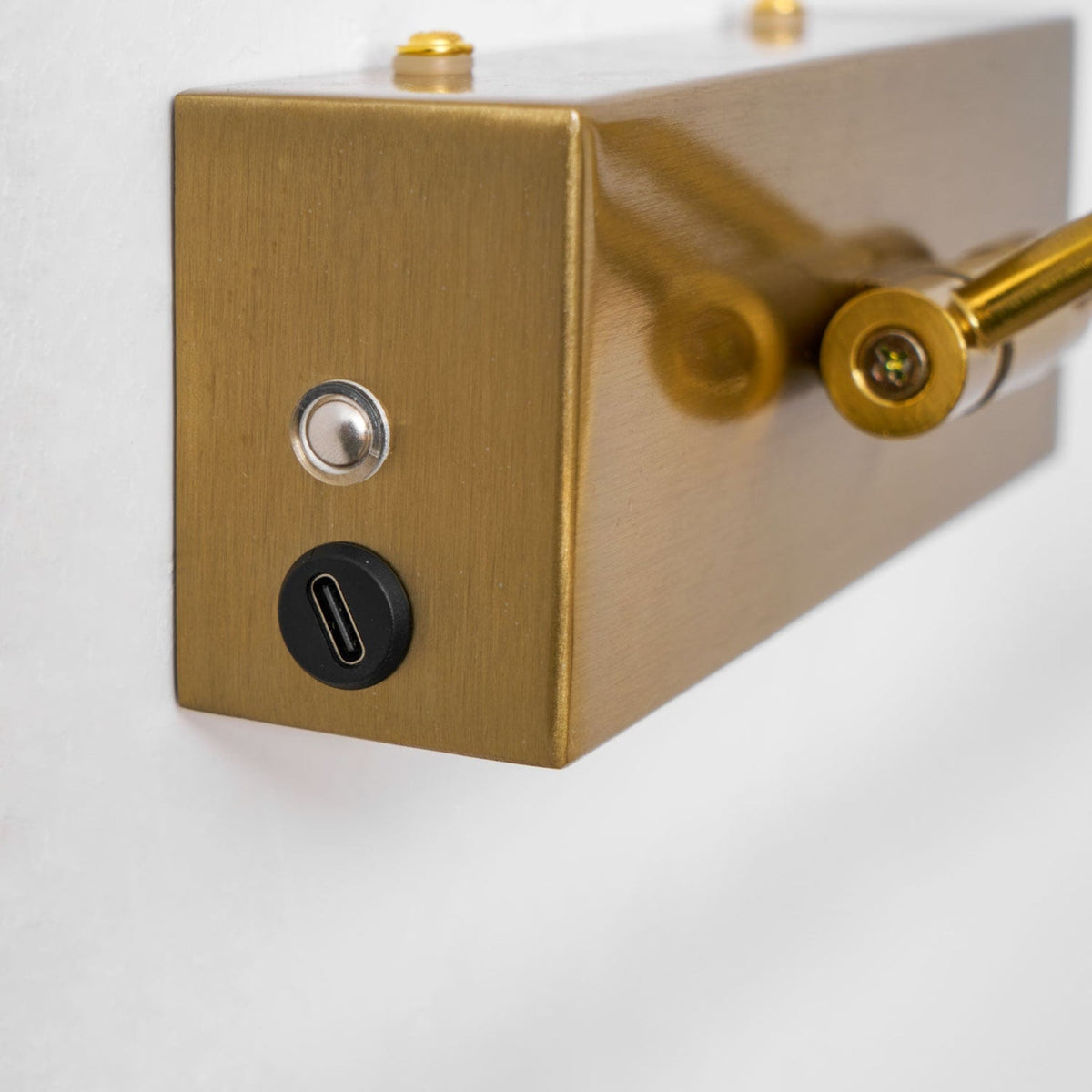 Verstellbare goldene Bilderleuchte