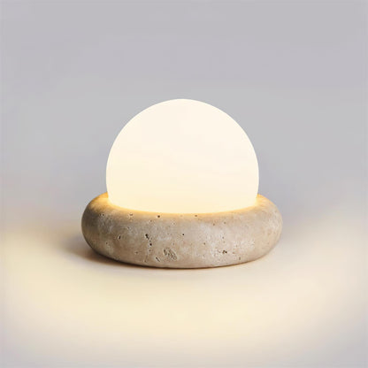 Orlando Wabi-Sabi-Travertin-Tischlampe