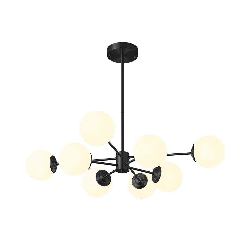 Sputnik-Opal-Kugelleuchter