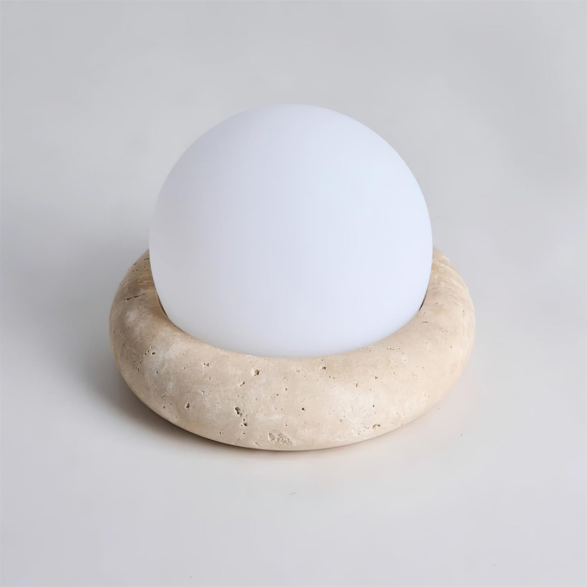 Orlando Wabi-Sabi-Travertin-Tischlampe