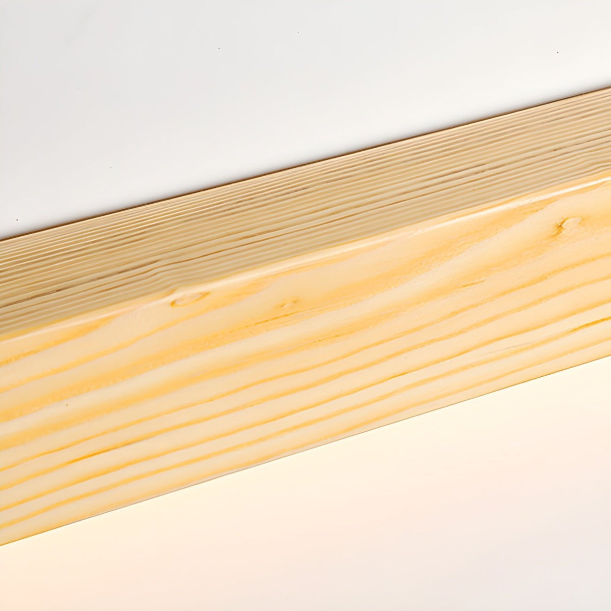 Schlanke lineare Wandleuchte aus Holz