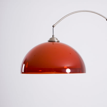 Halberon Bogen-Stehlampe aus Walnussholz