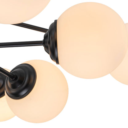 Sputnik-Opal-Kugelleuchter