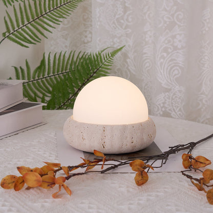 Orlando Wabi-Sabi-Travertin-Tischlampe