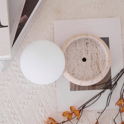 Orlando Wabi-Sabi-Travertin-Tischlampe