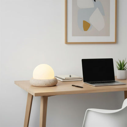 Orlando Wabi-Sabi-Travertin-Tischlampe