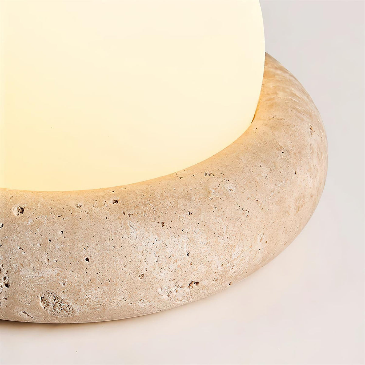 Orlando Wabi-Sabi-Travertin-Tischlampe