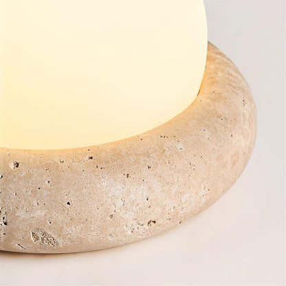 Orlando Wabi-Sabi-Travertin-Tischlampe
