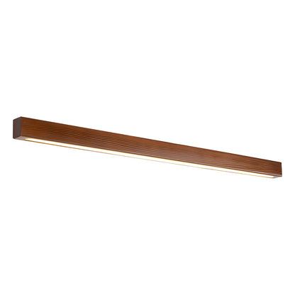 Schlanke lineare Wandleuchte aus Holz