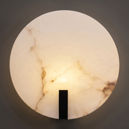 Skulpturale Alabaster-Wandleuchte