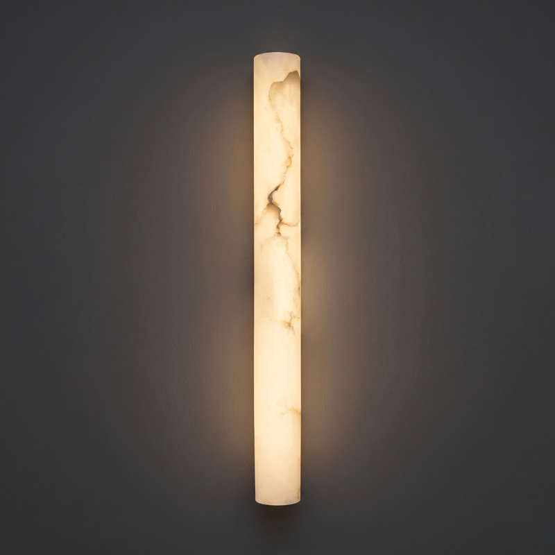 Skulpturale Alabaster-Wandleuchte