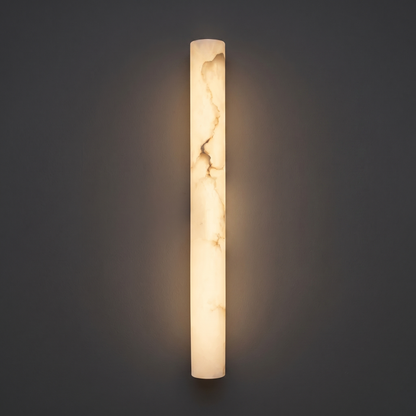 Skulpturale Alabaster-Wandleuchte