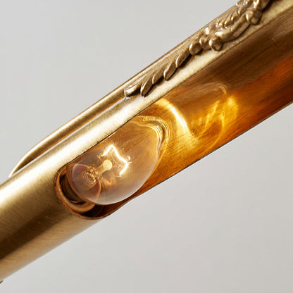 Ornate Messing-Wandleuchte für Bilder