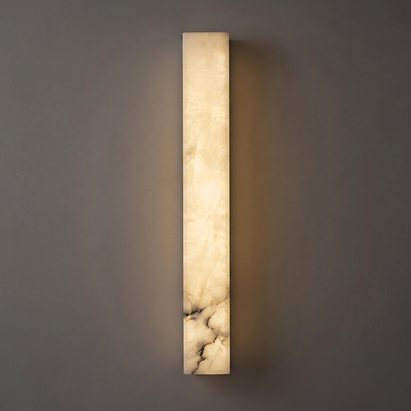 Skulpturale Alabaster-Wandleuchte