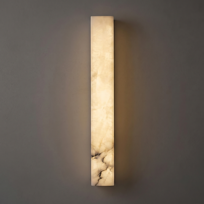 Skulpturale Alabaster-Wandleuchte
