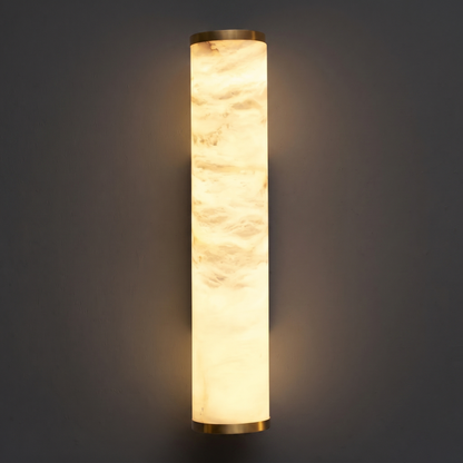 Skulpturale Alabaster-Wandleuchte
