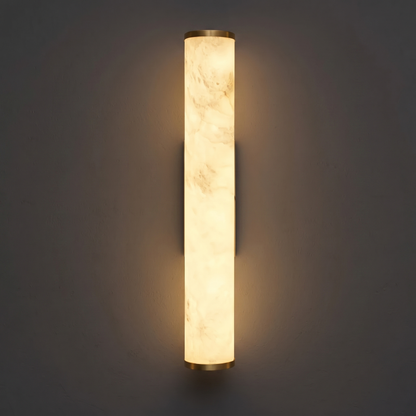 Skulpturale Alabaster-Wandleuchte