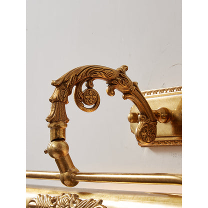 Ornate Messing-Wandleuchte für Bilder