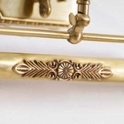 Ornate Messing-Wandleuchte für Bilder