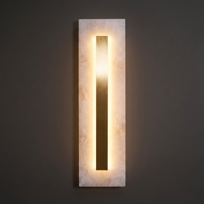 Skulpturale Alabaster-Wandleuchte