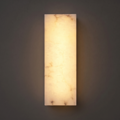 Skulpturale Alabaster-Wandleuchte
