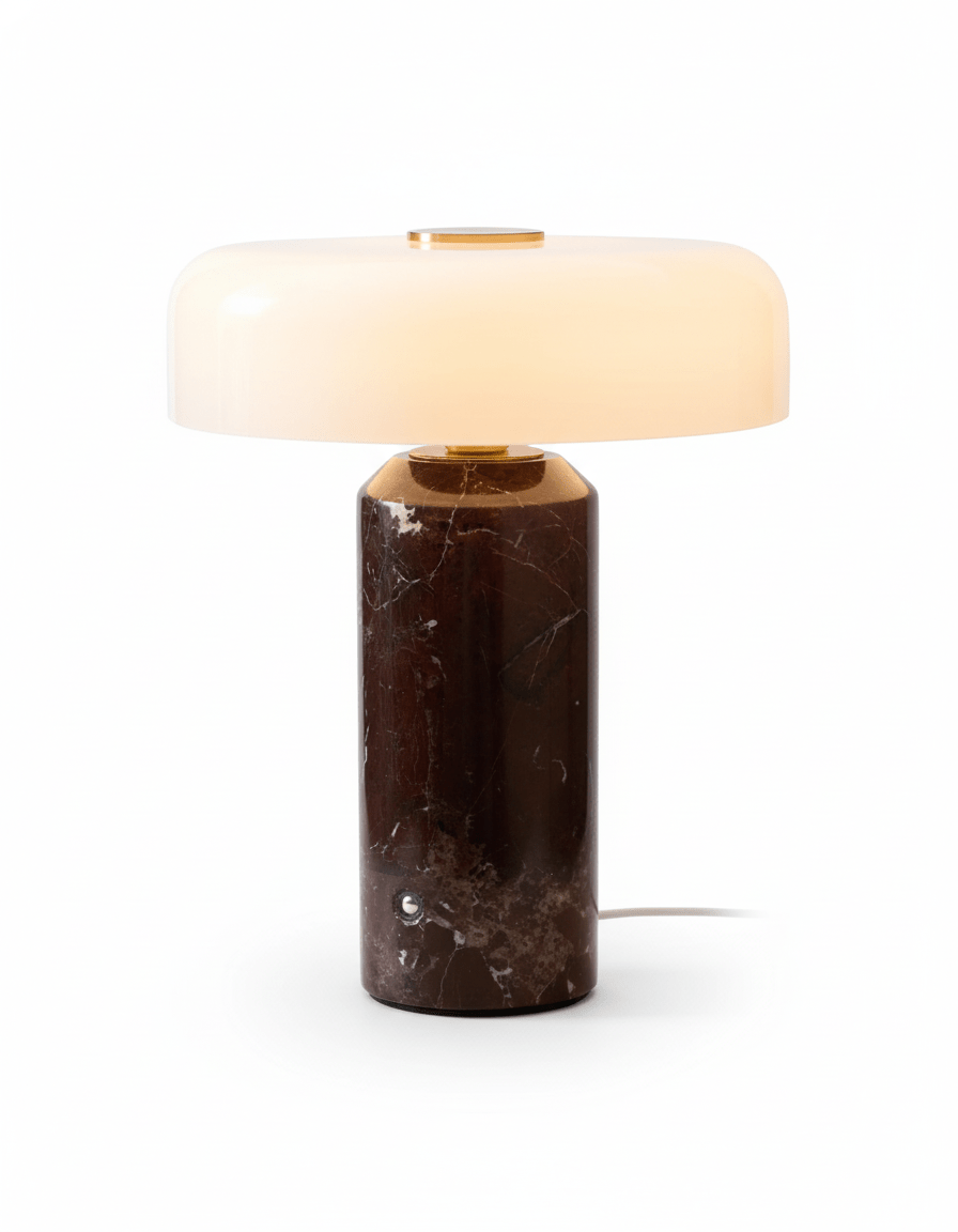 Vestara Art-déco-Marmor-Tischlampe