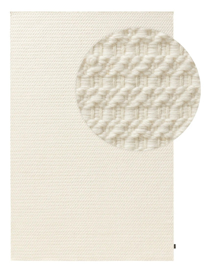 Handgewebter Wollteppich Textur