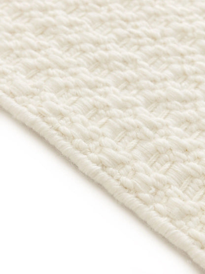 Handgewebter Wollteppich Textur