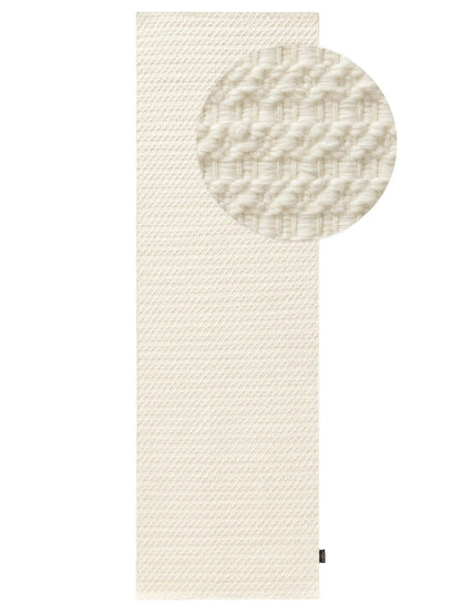Handgewebter Wollteppich Textur