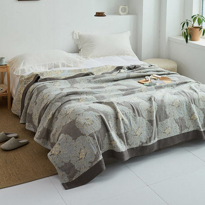 Hochwertige Baumwolldecke mit edlem Muster