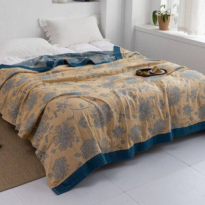 Hochwertige Baumwolldecke mit edlem Muster