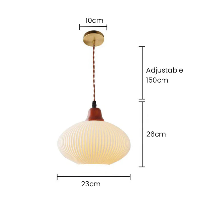 Handgefertigte weiße Keramiklampe