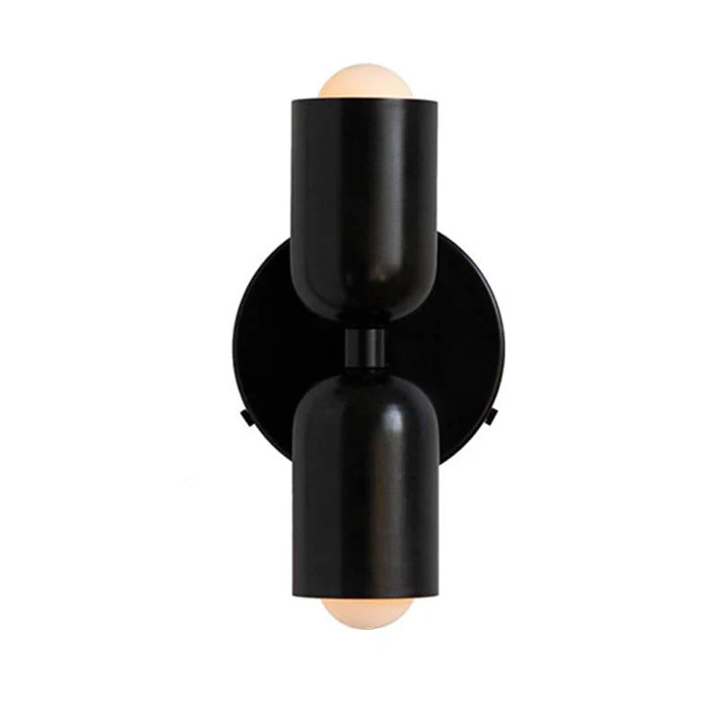 Industrielle Doppelkopf-Wandlampe