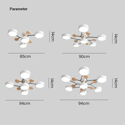 Moderner runder LED-Deckenleuchter