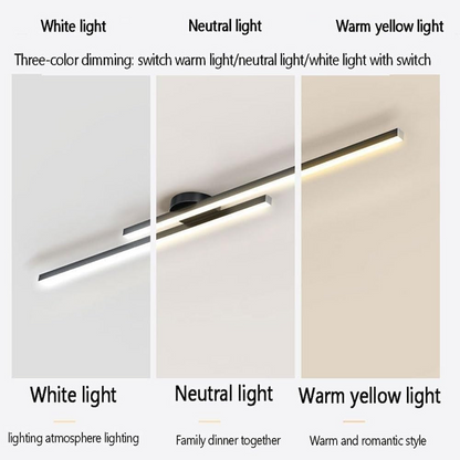 Verlängerte Aluminium-LED-Deckenleuchte