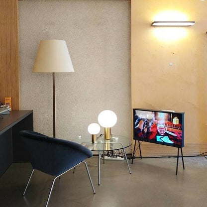 Glaskugel-Tischlampe