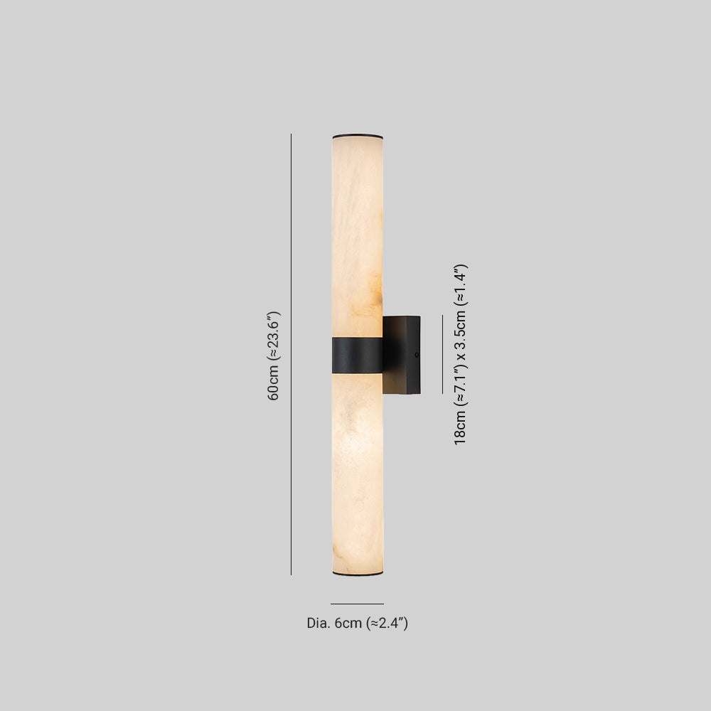 Moderne Alabaster-LED-Wandleuchte