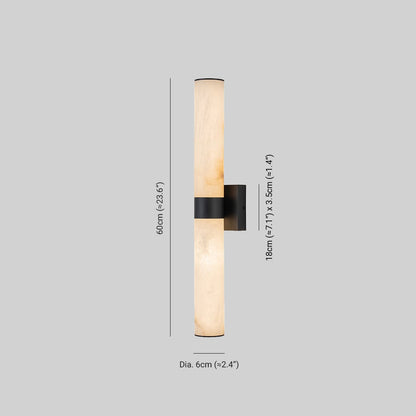 Moderne Alabaster-LED-Wandleuchte