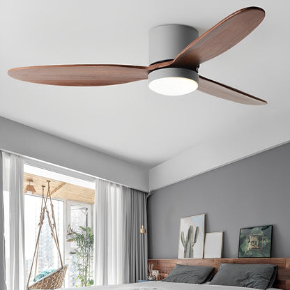 Moderner flacher LED-Deckenventilator mit Licht