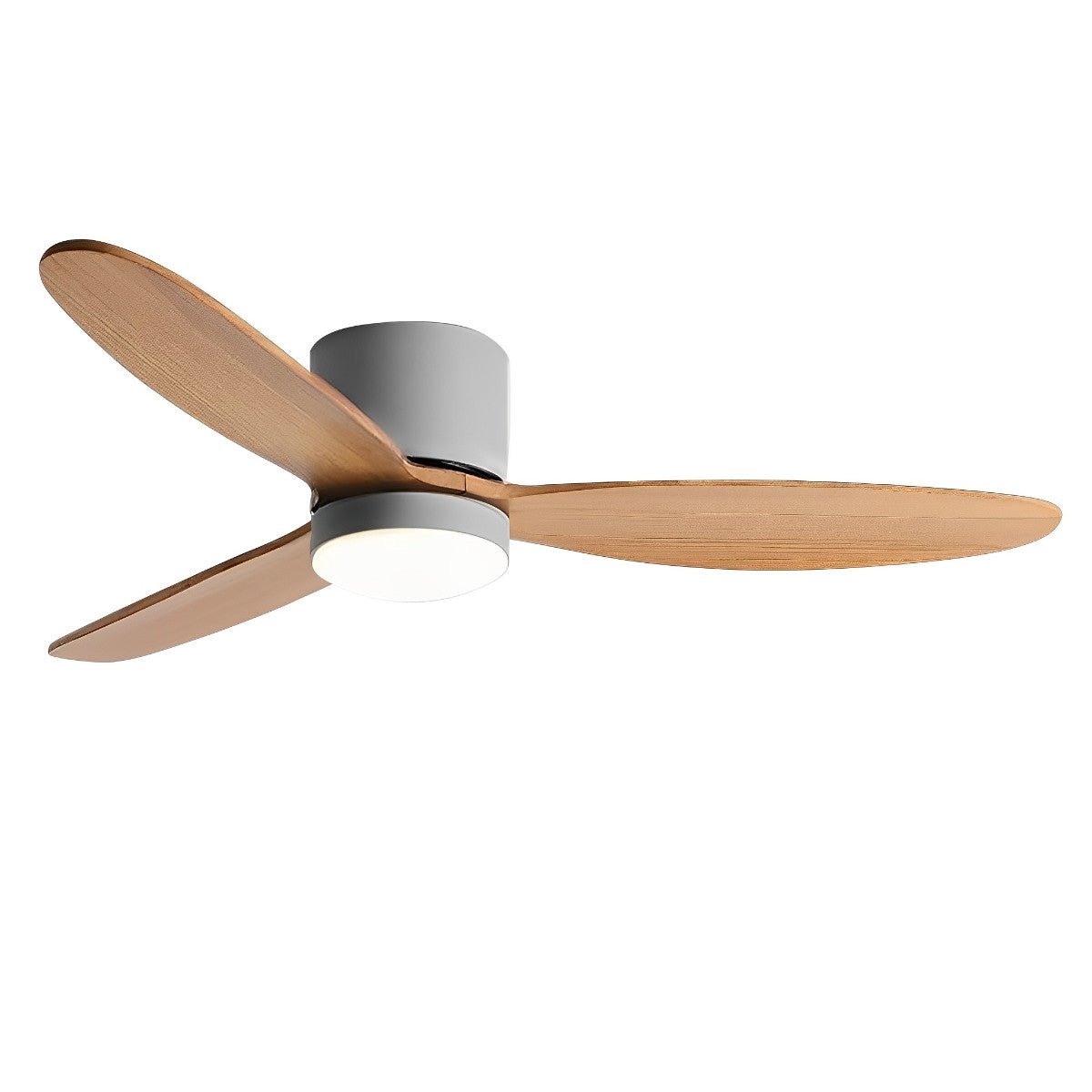 Moderner flacher LED-Deckenventilator mit Licht