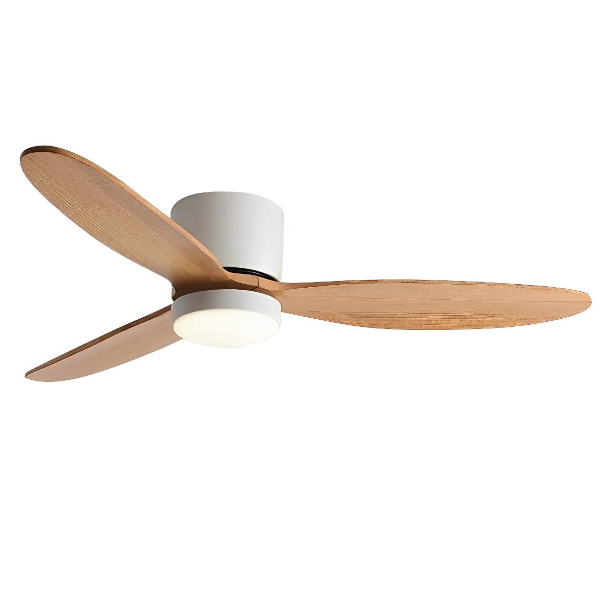 Moderner flacher LED-Deckenventilator mit Licht