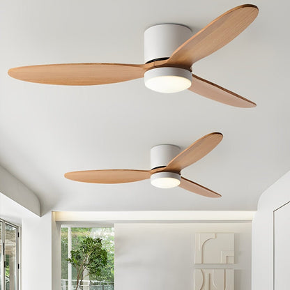 Moderner flacher LED-Deckenventilator mit Licht